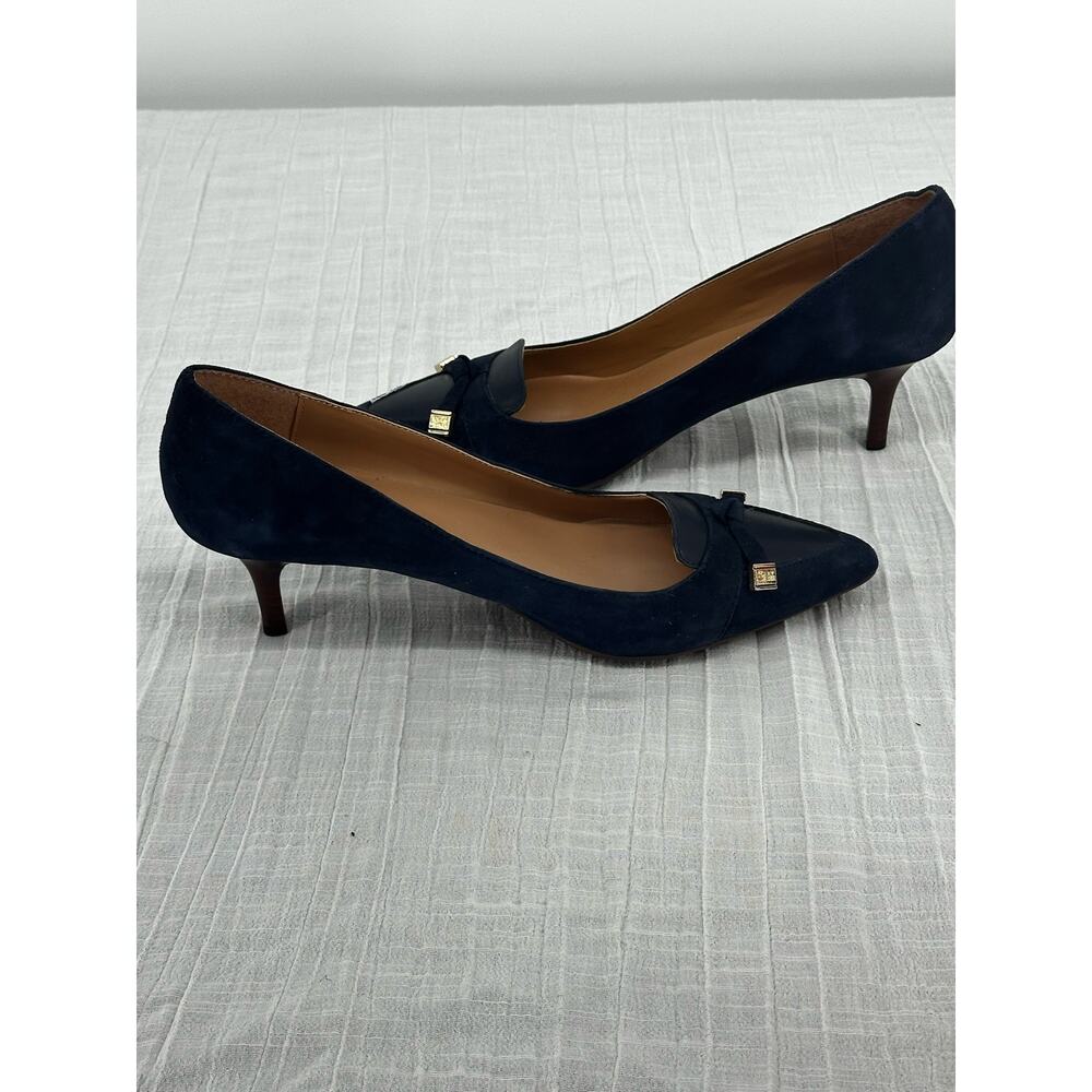 Tommy Hilfiger twjuline leather/suede navy blue 
  11M - Picture 6 of 9